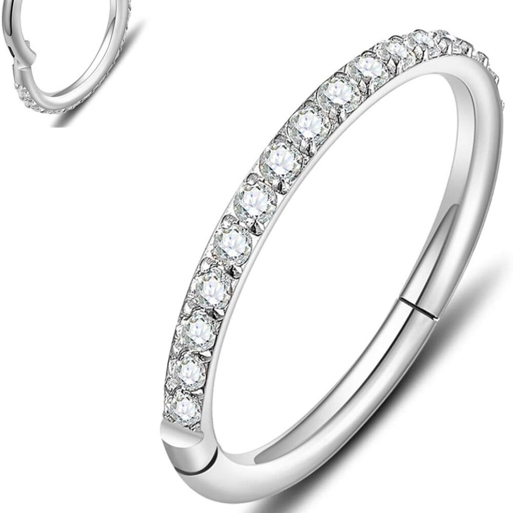 Hypoallergenic 20g14g Surgical Steel Nose Rings Versatile  Stylish Designs